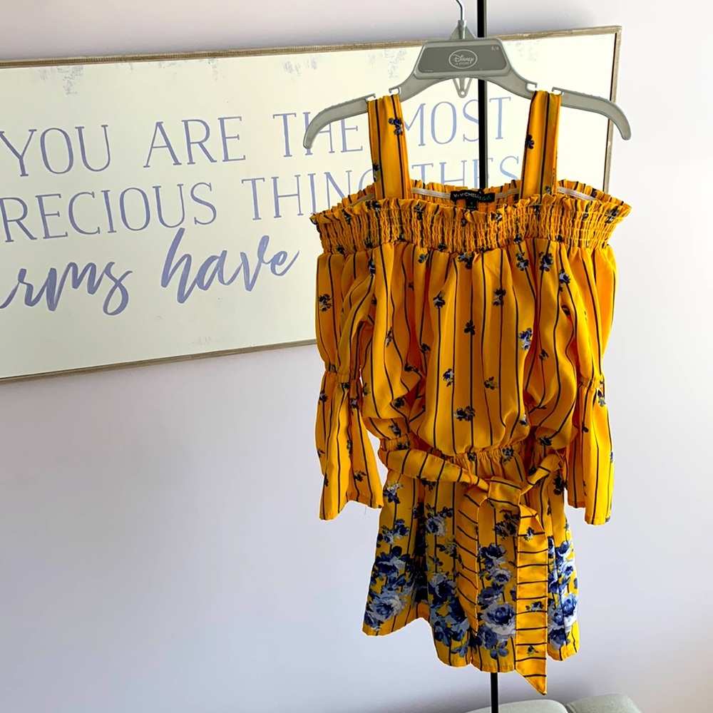 My Michelle Girls One-Piece Shorts Romper